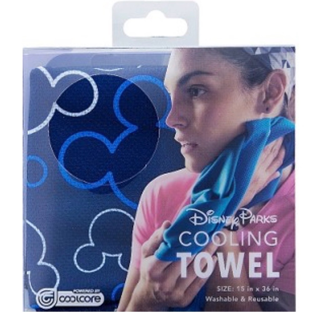 Disney Cooling Towel - Mickey Mouse Icon - Blue 15” x 36” without box
